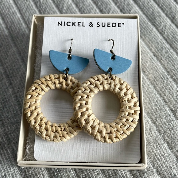 Nickel & Suede Jewelry - Nickel & Suede Clear Skies Earring